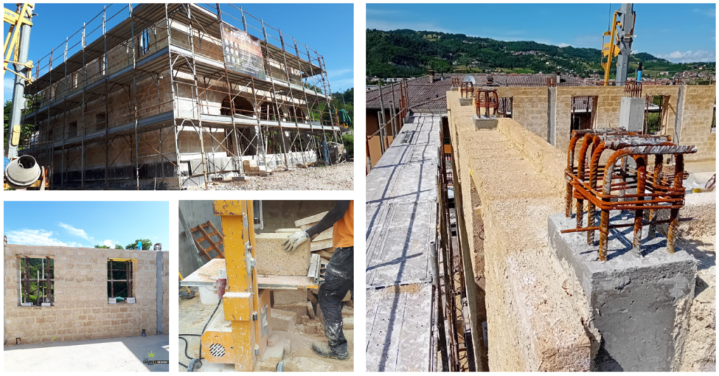 Director Neil Stephen recently travelled to, "Fair Verona where we lay our scene". (Romeo and Juliet). It was great to see this apartment building going up in Verona using our hemp blocks. We have now captured over 1,000 tonnes of net carbon with these blocks.