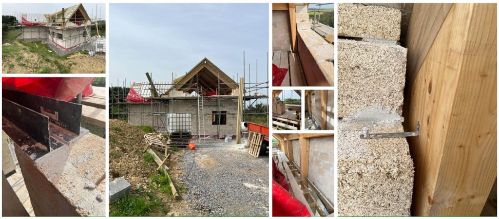 Hemp Block client build in Bude Cornwall