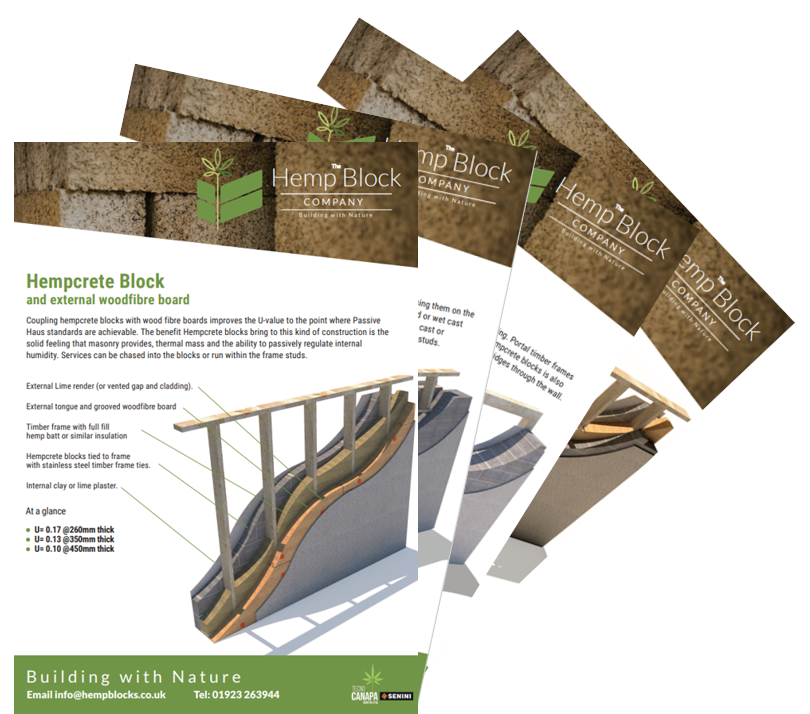 Hempcrete blocks wall type options