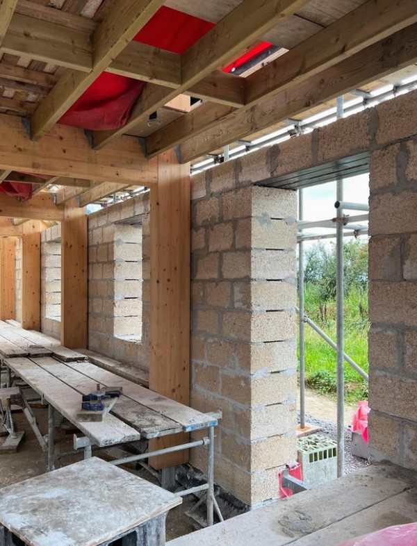 hempcrete block walls